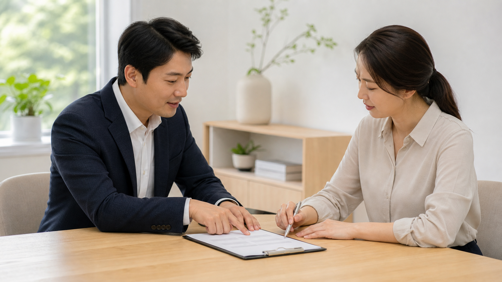 교통사고 합의금 상담 장면