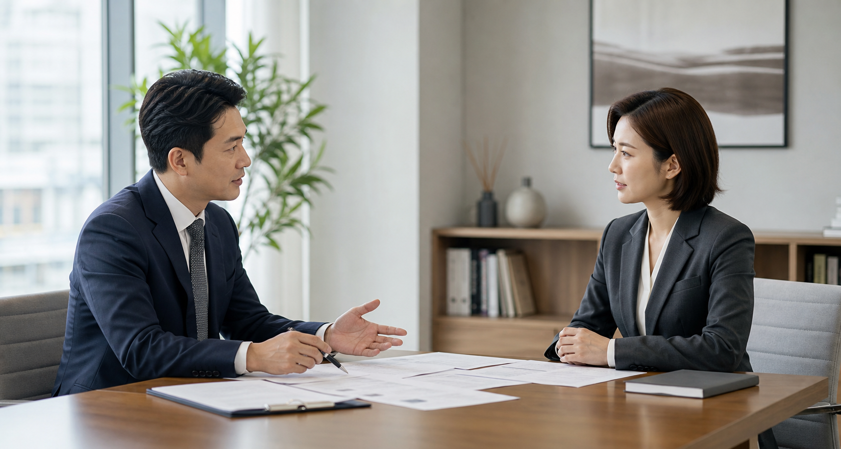 교통사고 합의금 상담 장면